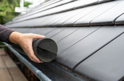 Gutter Cover System on Roof